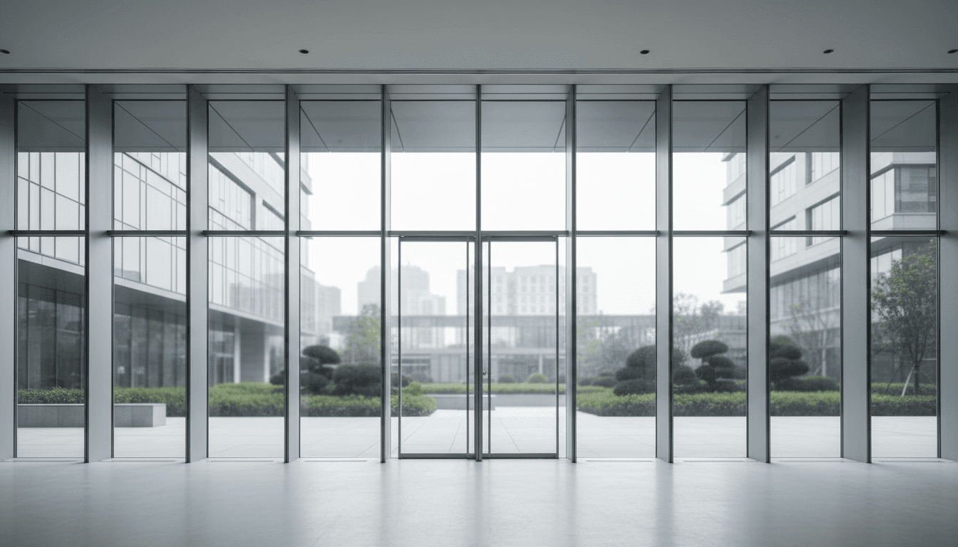Completed commercial building exterior