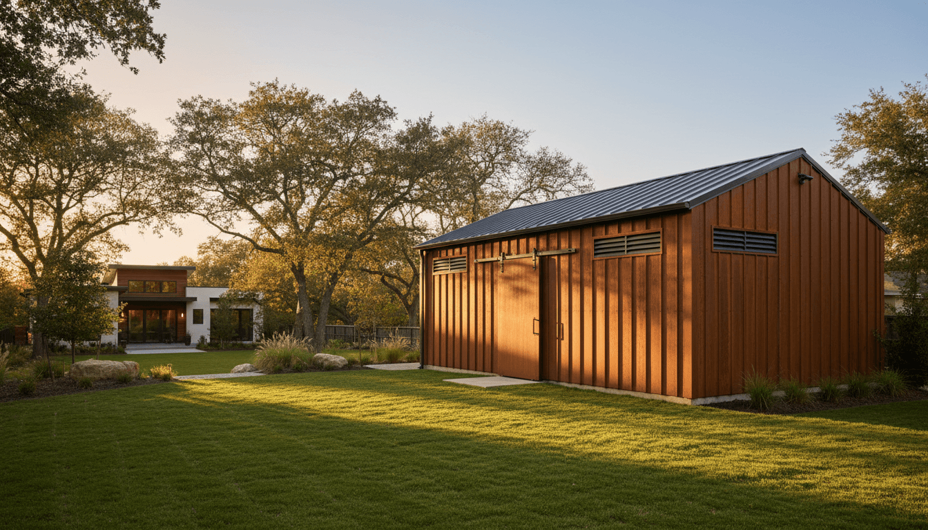 Agricultural barn built by general contractor